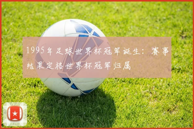1995年足球世界杯冠军诞生：赛事结果定格世界杯冠军归属