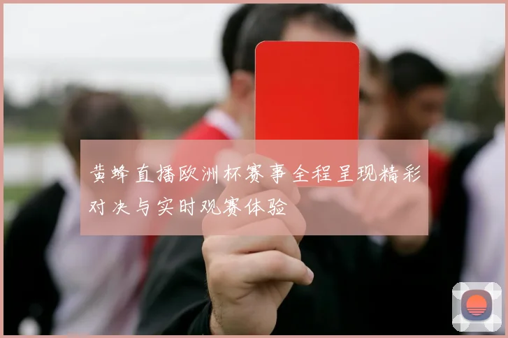 黄蜂直播欧洲杯赛事全程呈现精彩对决与实时观赛体验